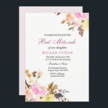 Invitation Bat mitzvah de fille rose douce<br><div class="desc">Sweet Rose Floral Girl Invitation Bat mitzvah Belle peinture à l'aquarelle design floral Floral Bouquet,  rustique floral Voir notre assortiment ci-dessus Design avec l'aimable autorisation de : https://www.etsy.com/shop/SmallHouseBigPony</div>