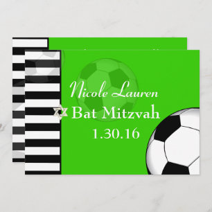 Invitation Bat mitzvah de football PixDezines
