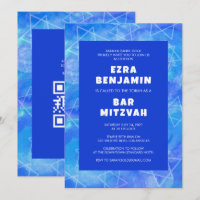 Bat mitzvah de la barre de CODE QR personnalisée