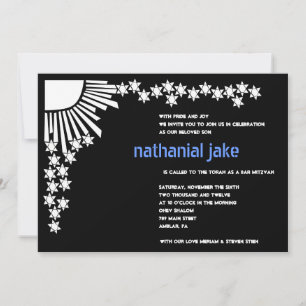 Invitation Bat mitzvah de la barre de création