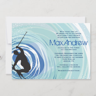 Invitation Bat mitzvah de la barre de SKI