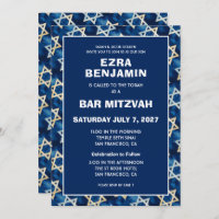 Bat mitzvah de la barre personnalisée Star of Davi