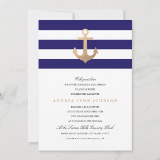 Invitation Bat mitzvah de marine