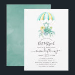 Invitation Bat mitzvah de parachute de bouquet de succulents<br><div class="desc">ranunculus,  lupins,  pivoines et succulents bouquet parachute invitation bat mitzvah dans les tons pastel avec élégante typographie d'écriture manuscrite.</div>