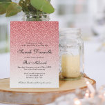 Invitation Bat mitzvah de Parties scintillant rose bébé<br><div class="desc">Cette belle invitation comporte un motif de parties scintillant et votre texte personnalisé. Utilisez le formulaire modèle pour ajouter vos informations.</div>