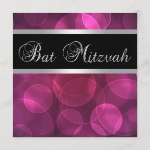 Invitation Bat mitzvah de roses indien