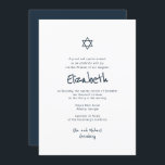 Invitation Bat mitzvah de typographie manuscrite moderne simp<br><div class="desc">Composé d'un script ludique et d'une typographie serif; Le tout sur fond de arrière - plan blanc. 

Il est conçu par Select Party Supplies,  exclusif pour Zazzle.

Disponible ici :http://www.zazzle.com/selectpartysupplies</div>