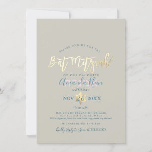 Invitation Bat mitzvah floral d'aquarelle de PixDezines