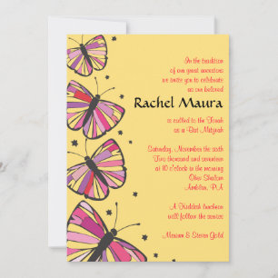 Invitation Bat mitzvah FLOTTANTE