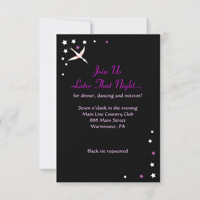 Invitation Bat mitzvah HAMSA BEAUTY (Devant)