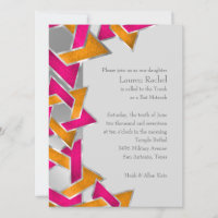 Bat Mitzvah Metallic Look Star of David