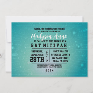 Invitation Bat mitzvah NUMÉRIQUE JEU 3D
