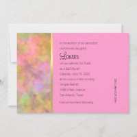 Bat mitzvah Résumé Design en rose