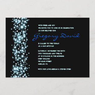 Invitation Bat mitzvah STARRY NIGHT Bar