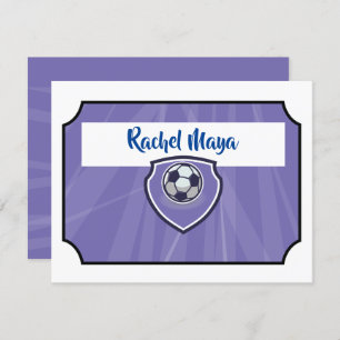 Invitation BAT MITZVAH TICKET violet Merci plat