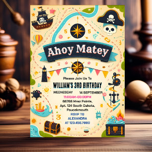 Invitation Bateau Bash Bateau Cool Drapeau Bateau Pirate 4e a