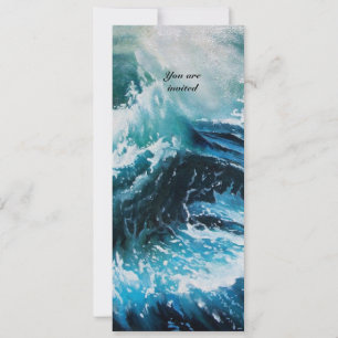 Invitation Bateau dans la mer dans la tempête