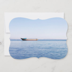 Invitation Bateau de pêche dans une mer calme