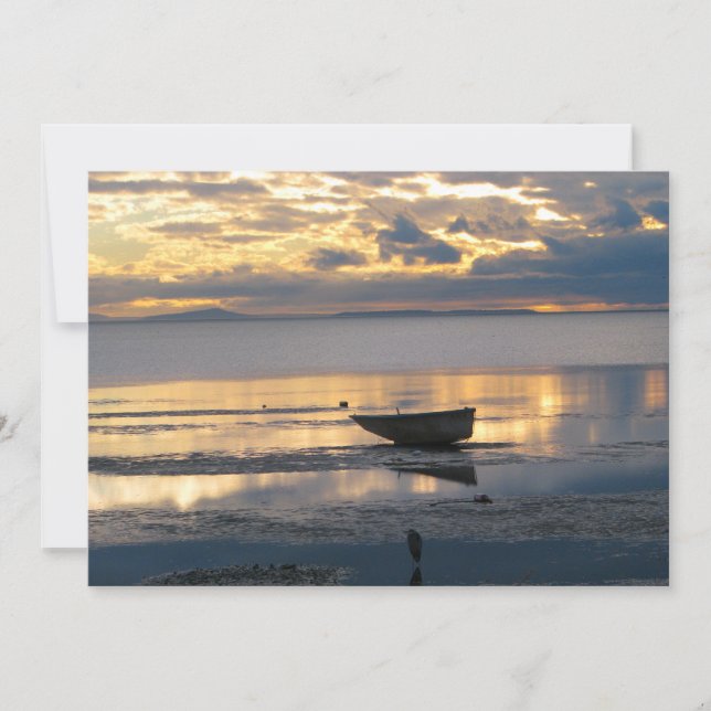 Invitation Bateau et Héron (Devant)