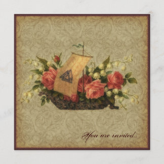 Invitation Bateau floral d'Asatru