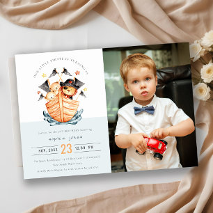 Invitation Bateau Pirate Nautique Lion Cub Enfants Photo Anni