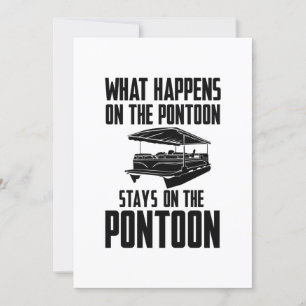 Invitation Bateau Pontoon