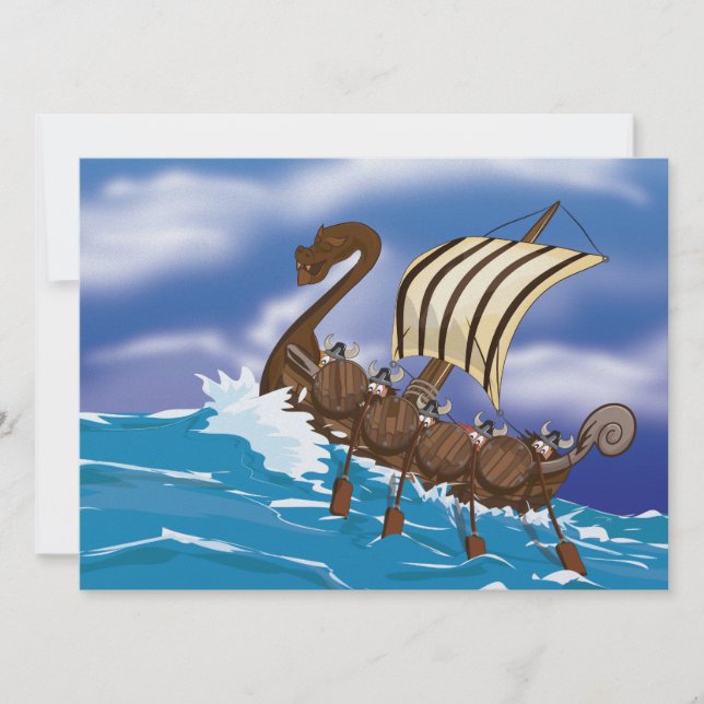 Invitation Bateau Viking (Devant)