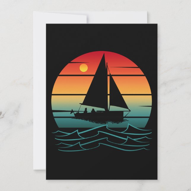 Invitation Bateau Vintage (Devant)