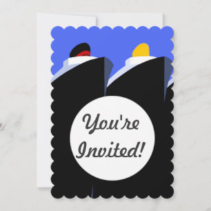 Invitation Bateaux de croisière Poster vintage Ocean Liner