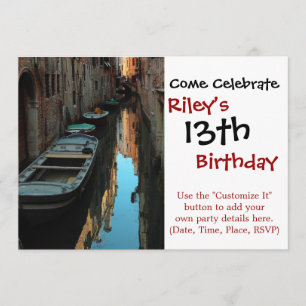 Invitation Bateaux sur Canal Water Venice Italie Bâtiments