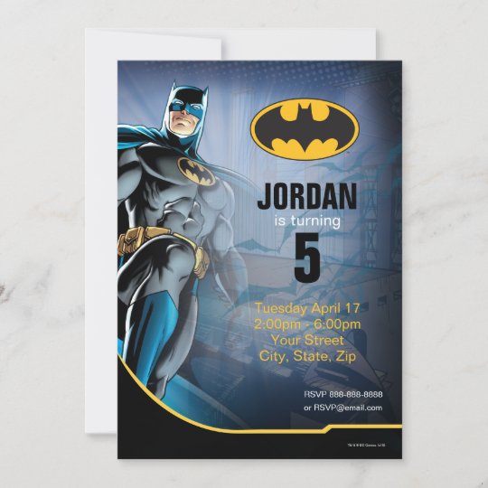 Invitation Batman Joyeux Anniversaire Zazzle Fr