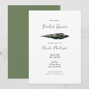 Invitation Bâton de Sauge Herbe Purificatrice Énergie Récepti