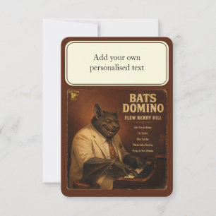 Invitation Bats Domino Album : une parodie
