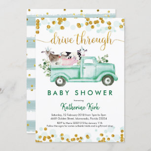 Invitation Batterie de Baby shower