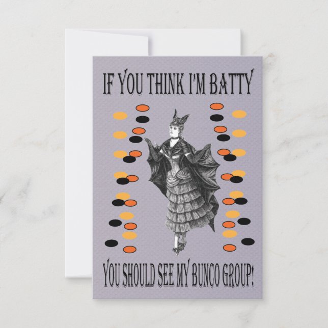 Invitation Batty Bunco (Devant)