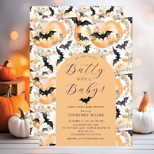 Invitation Batty Over Baby Baby shower