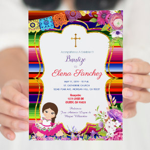 Invitation Bautizo Baptism Espagnol