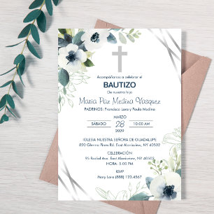 Invitation Bautizo Invitacion Garçons et filles mignonne Bapt