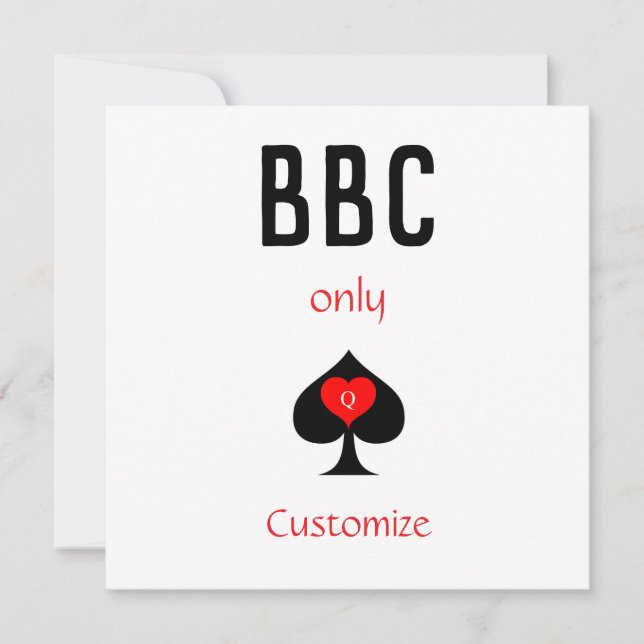 Invitation BBC Seule pique lame signe Thunder_Cove (Devant)