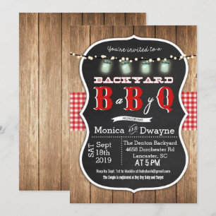 Invitation BBQ Baby Shower pour les futurs parents