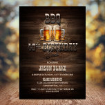 Invitation BBQ Beers Wood 40th Birthday Party<br><div class="desc">Jouez une fête classique et amusante BBQ 40e anniversaire que vous n'oublierez jamais! Cette Rustic BBQ Birthday Party Invitation est le moyen parfait pour exciter vos invités pour une soirée de bière et de grillades. L'arrière - plan rustique en bois et les steins en verre sont le mélange parfait entre...</div>