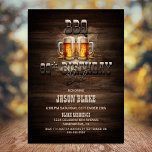 Invitation BBQ Beers Wood 80th Birthday Party<br><div class="desc">Jouez un BBQ classique et amusant fête du 80e anniversaire que vous n'oublierez jamais! Cette Rustic BBQ Birthday Party Invitation est le moyen parfait pour exciter vos invités pour une soirée de bière et de grillades. L'arrière - plan rustique en bois et les steins en verre sont le mélange parfait...</div>