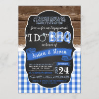 Invitation BBQ - Bleu