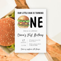BBQ Burger Première fête d'anniversaire