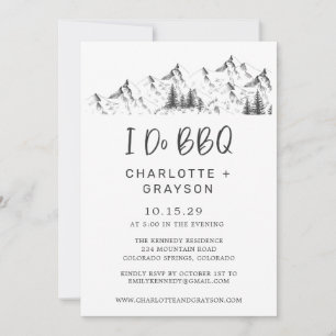 Invitation BBQ de mariage Buffalo Wilderness rusti