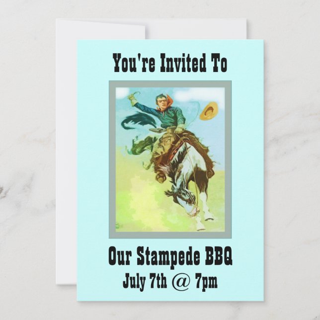 Invitation BBQ de Stampede (Devant)