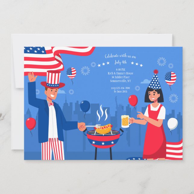 Invitation BBQ du 4 juillet (Devant)