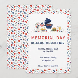 Invitation BBQ du Memorial Day SA Memorial Flora