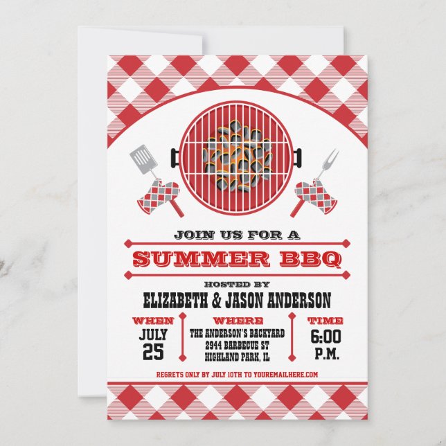 Invitation BBQ été (Devant)