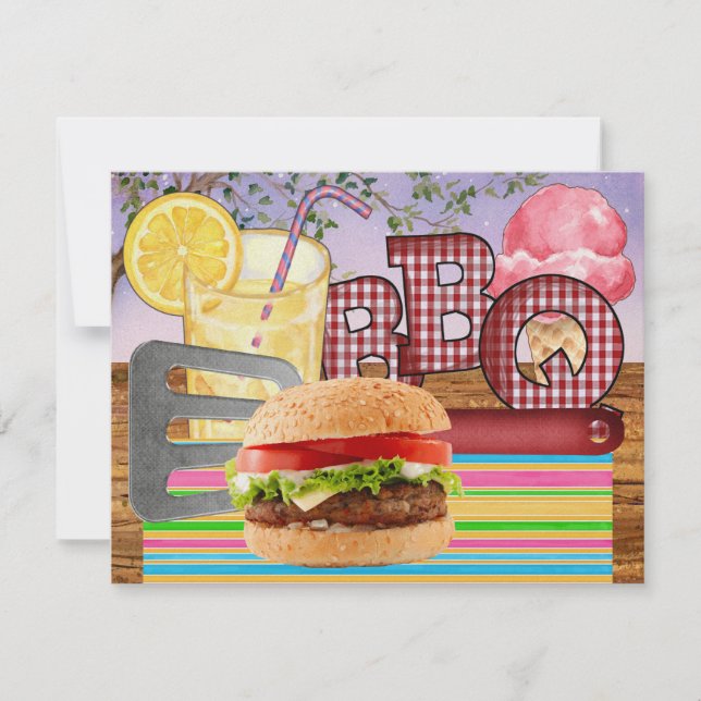 Invitation BBQ - Fête de cuisine - SRF (Devant)